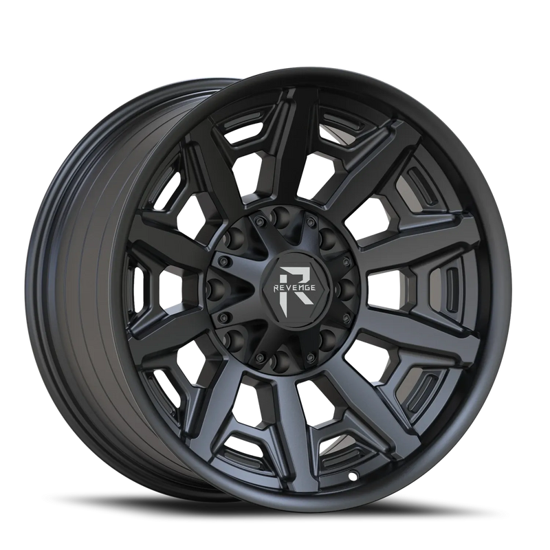 20X10 8X165.1 ET-19 CB125.2 SATIN BLACK RV304 REVENGE
