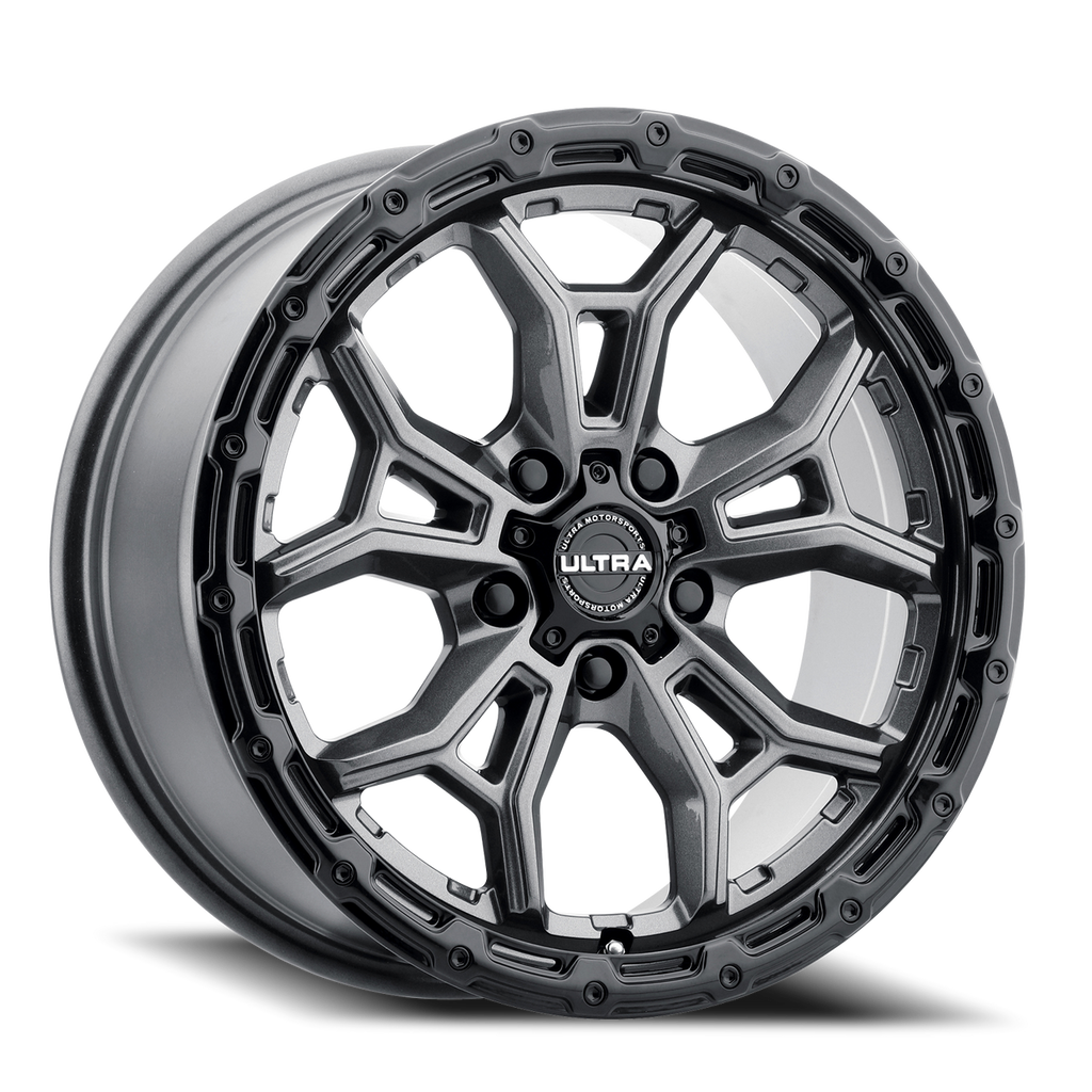 Ultra 125Gn Warmonger Cuv Wheel 17x8 5x120 Gloss Anthracite w/ Black Lip 35mm