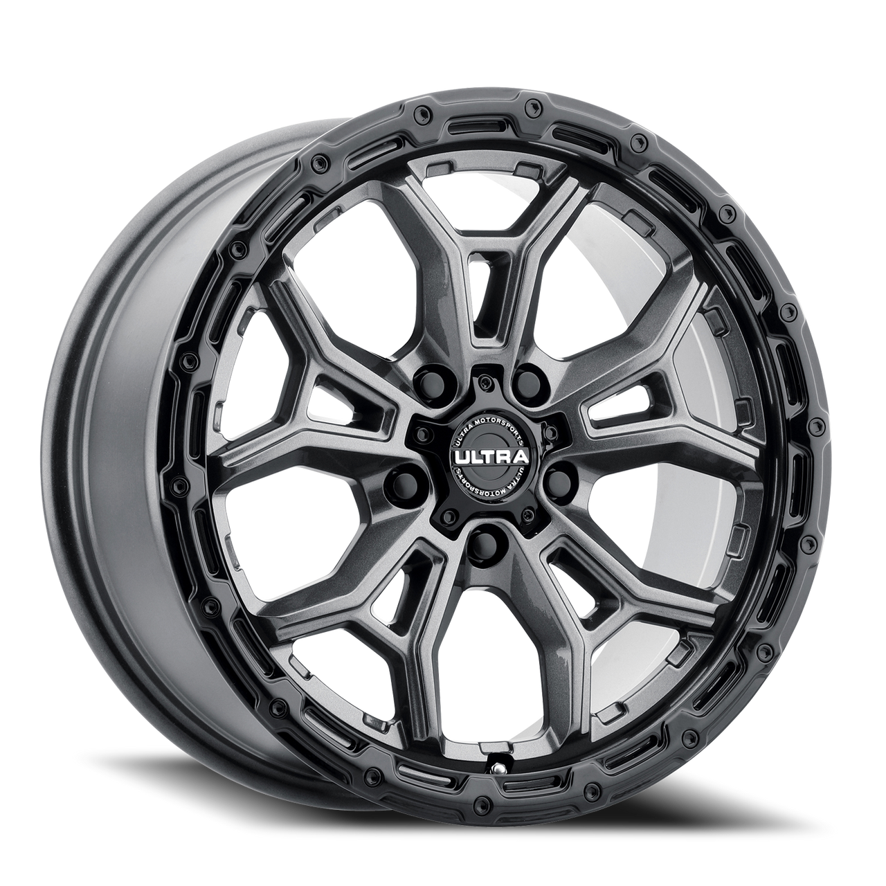 Ultra 125Gn Warmonger Cuv Wheel 17x8 5x120 Gloss Anthracite w/ Black Lip 35mm
