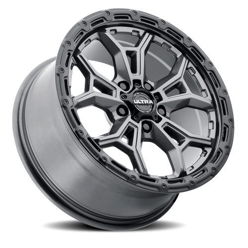 Ultra 125Gn Warmonger Cuv Wheel 17x8 5x120 Gloss Anthracite w/ Black Lip 35mm