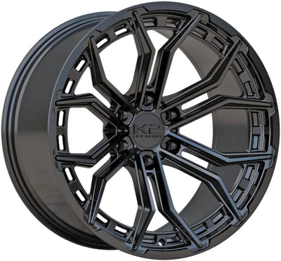 20X10 6X139.7 ET-12 CB108 GLOSS BLACK RIDGE K2OFFROAD