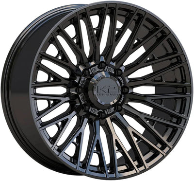 20X10 5X127/139.7 ET-12 CB78.1 GLOSS BLACK VORTEX K2OFFROAD