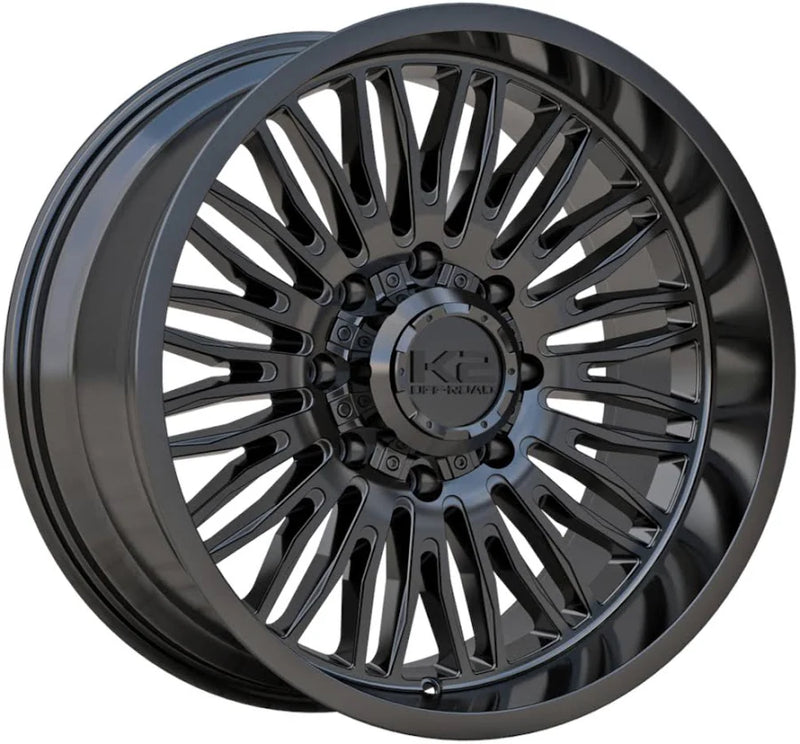 20X10 6X135/139.7 ET-12 CB108 GLOSS BLACK FLUX K2OFFROAD